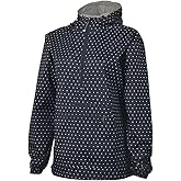 Charles River Apparel Women's Women's Chatham Anorak, Polka dot Navy/White, XXS