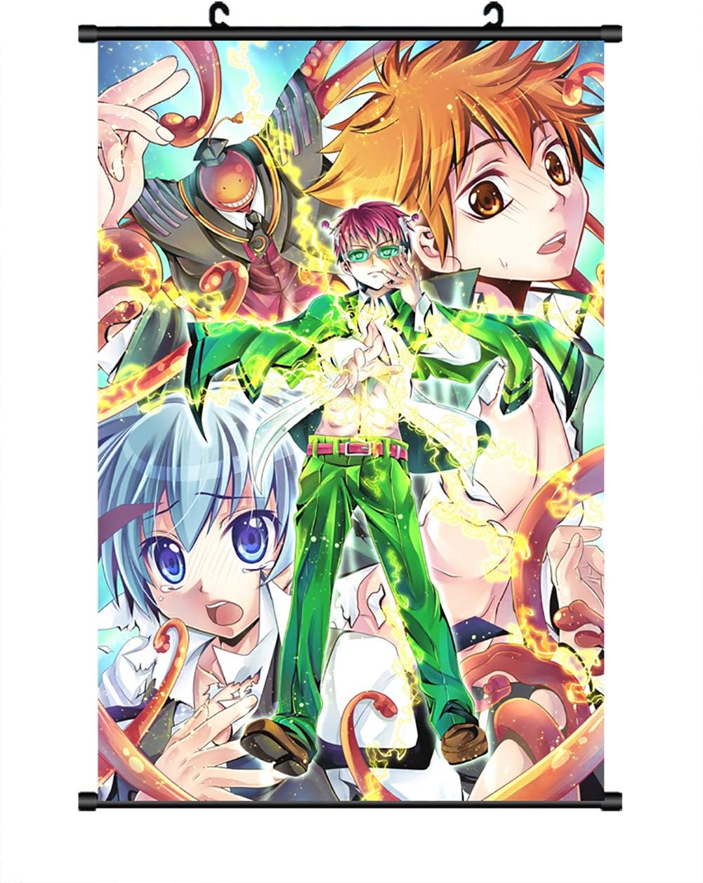 Download Amazon Com Tingyuano Anime The Disastrous Life Of Saiki K Wall Scroll Poster Saiki Kusuo Cute Hanging Painting Poster Posters Prints