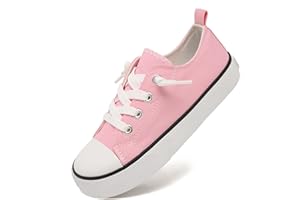 COFOPO Toddler Little Kid Cushioned Canvas Shoes Slip On Sneakers Soft and Durable