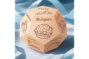 Stocking Stuffers for Men Women, Christmas White Elephant Gifts for Adults Exchange, Winzwon Date Night Food Decision Dice, Anniversary Birthday Couples Valentines Day Gifts for Him Her Boyfriend