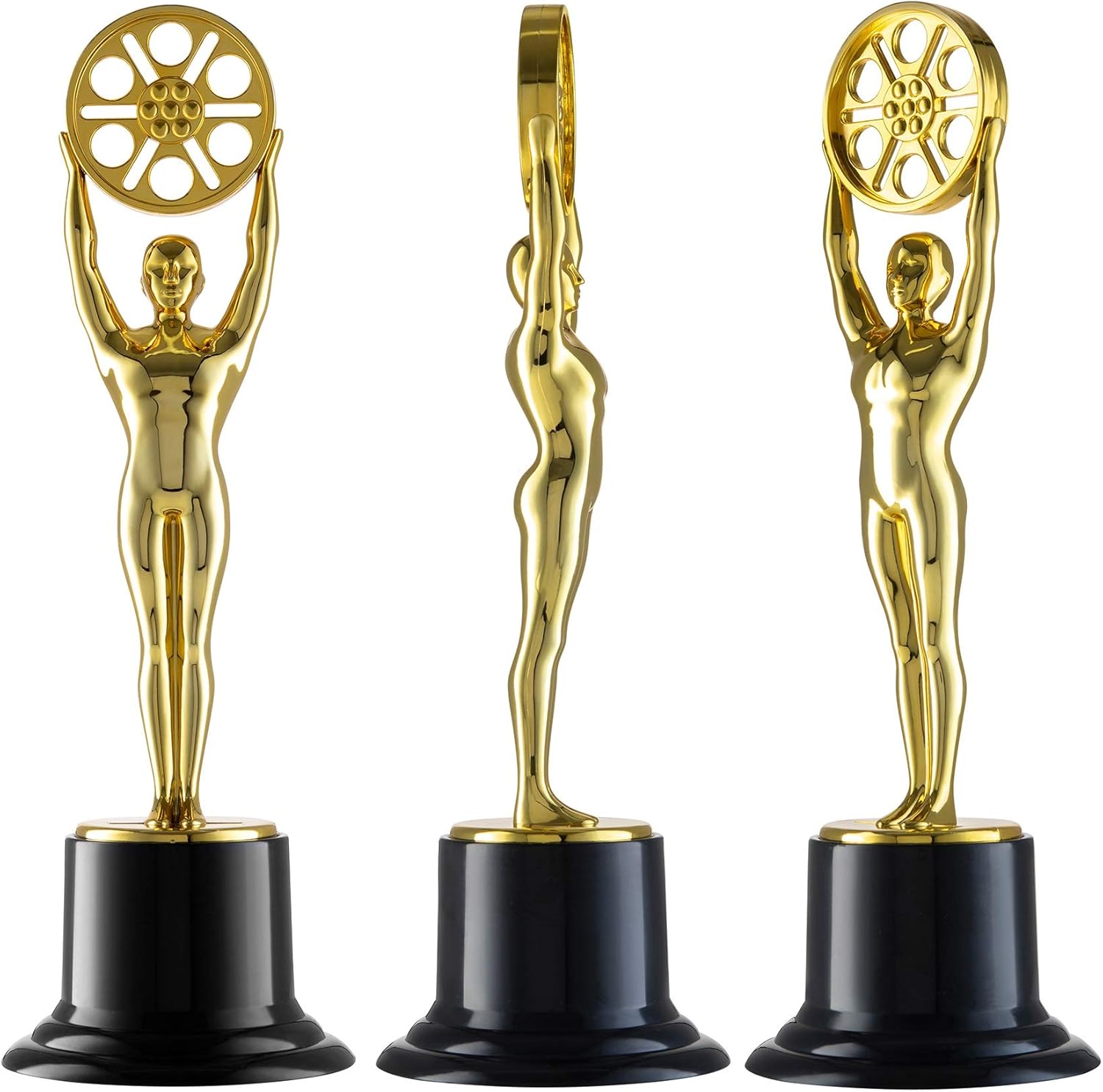 Prextex 10-Inch Gold Movie Buff Award Trophy for Trophy Awards and Party Celebrations, Award Ceremony, and Appreciation Gift, : Sports & Outdoors