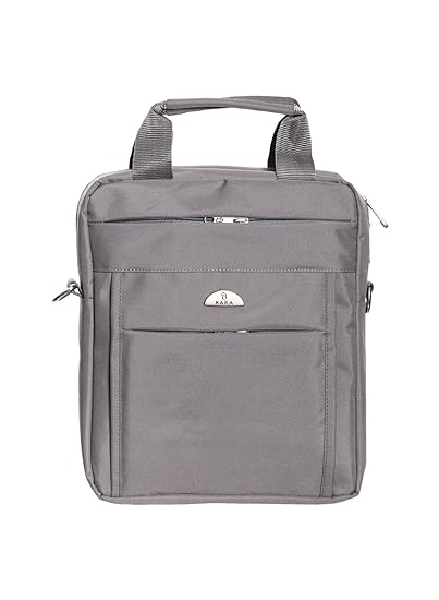 KARA Nylon 27 cms Grey Messenger Bag (33464 Grey)