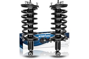 Detroit Axle - 4WD 2 Front Struts for 2004-2019 Nissan TITAN Armada 2004-2010 INFINITI QX56 Complete Struts w/Coil Springs Re