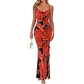 PRETTYGARDEN Women's Summer Beach Wedding Guest Dress Bodycon Floral Maxi Dresses 2026 Spring Tropical Vacation Sundresses