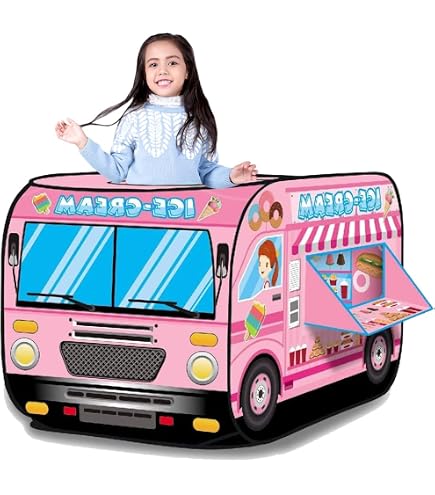 Tienda De Campaña Emergente En Forma De Vehículo Para Niños | 110x75x70 Cm | Casa De Juegos Portátil