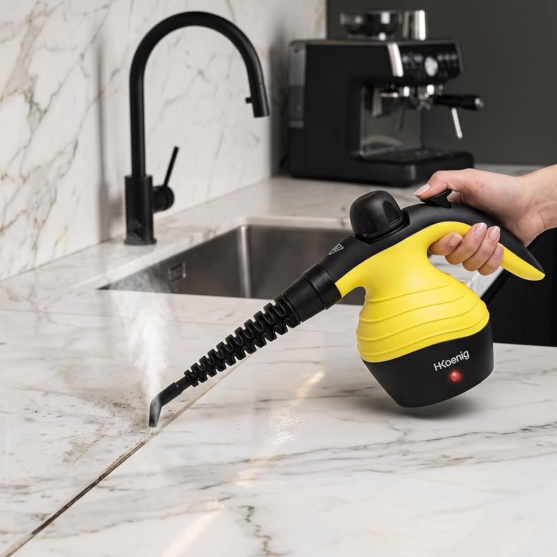 Handdampfreiniger 4,2 bar NV60, 250 ml, Tragbar, Tragbar, Kompakt, Ergonomisch, Leistungsstark 1000W, 6 Mehrzweckzubehör — Foto 8 von 8