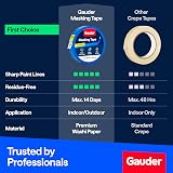 GAUDER Masking Tape 24 mm x 50 m Blue Painter's Tape for Precise Edges view 4