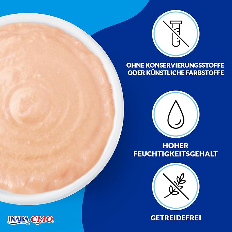 Ciao Bisque, Nassfutter für Katzen mit Huhn und Thunfisch, 24x40g