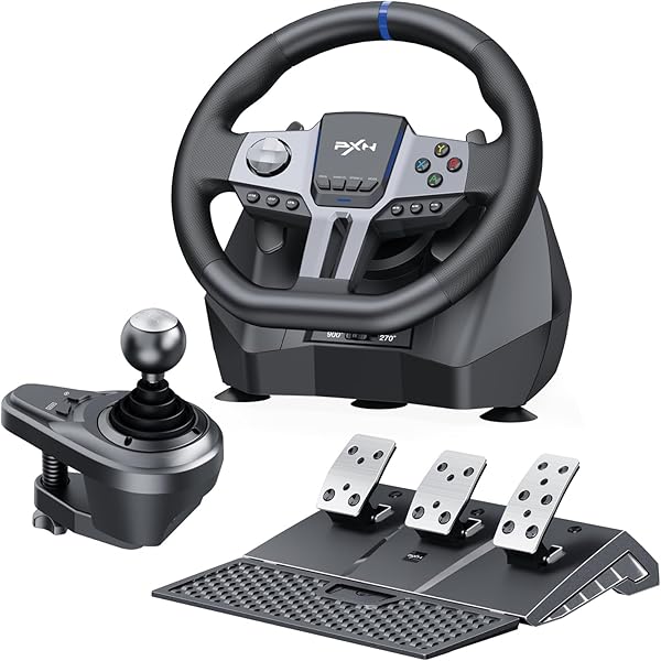 Amazon.com: PXN V9 Gen 2 Racing Wheel with Hall Effect Pedals and