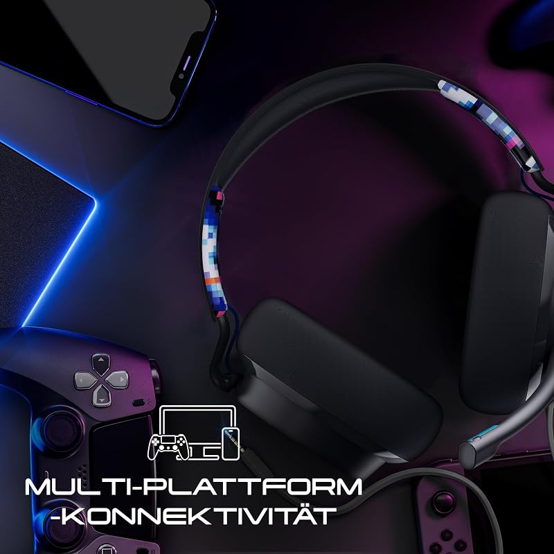 SLYR Pro Kabelgebundenes Multi-Platform Over-Ear Gaming Headset für Xbox, PlayStation und PC, Enhanced Sound Perception, KI-Mikro - Blau
