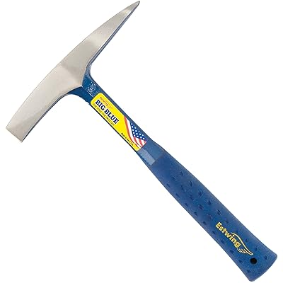 Estwing BIG BLUE Welding/Chipping Hammer - 14oz  Slag Removal Tool with Forged Steel Construction &amp; Shock Reduction Grip - E3-WC