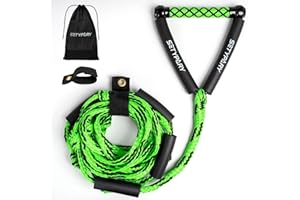SETYPARY Wakesurf Rope and Handle, 25ft Floating Wake Surf Ropes, Surf Tow Rope for Wakesurfing and Watersports