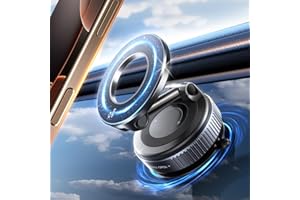 Vacuum Magnetic Phone Holder for Car,Suction Cup Car Phone Mount for Mag safe,Foldable Magnetic Phone Stand[89+LBS Strongest 