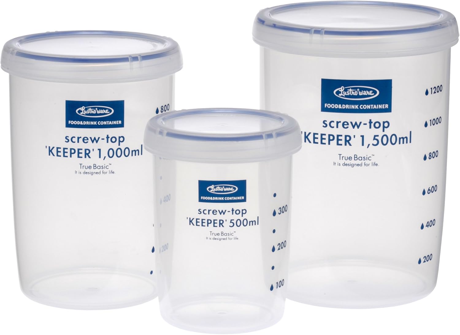 Lustroware LSX 219 Screw Top Keeper Round Food Container