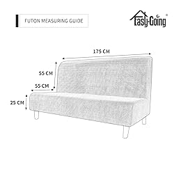 Easy-Going Stretch Futon Slipcover Armless Sofa