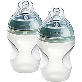 Tommee Tippee Natural Start Anti Colic 9 oz BPA Free Silicone Baby Bottles, 0+ Months, Silicone Feels Like Mother's Skin, Slo