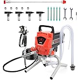 AEROPRO Tools Airless Paint Sprayer，950W 0.52GPM 3300PSI High Efficiency | Airless Sprayer with Tip Extension &amp; Tip Sets, Indoor Paint Sprayer for Walls, Home Interior, House Painting, DIY Projects