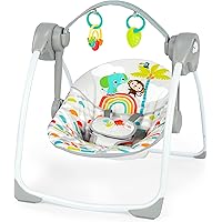 thumbnail image 2 of Ingenuity Swing 'n Go Portable Baby Swing - 5 Speeds, Music, Nature Sounds - For Babies 0-9 Months (Hugs & Hoots) 2 of 13