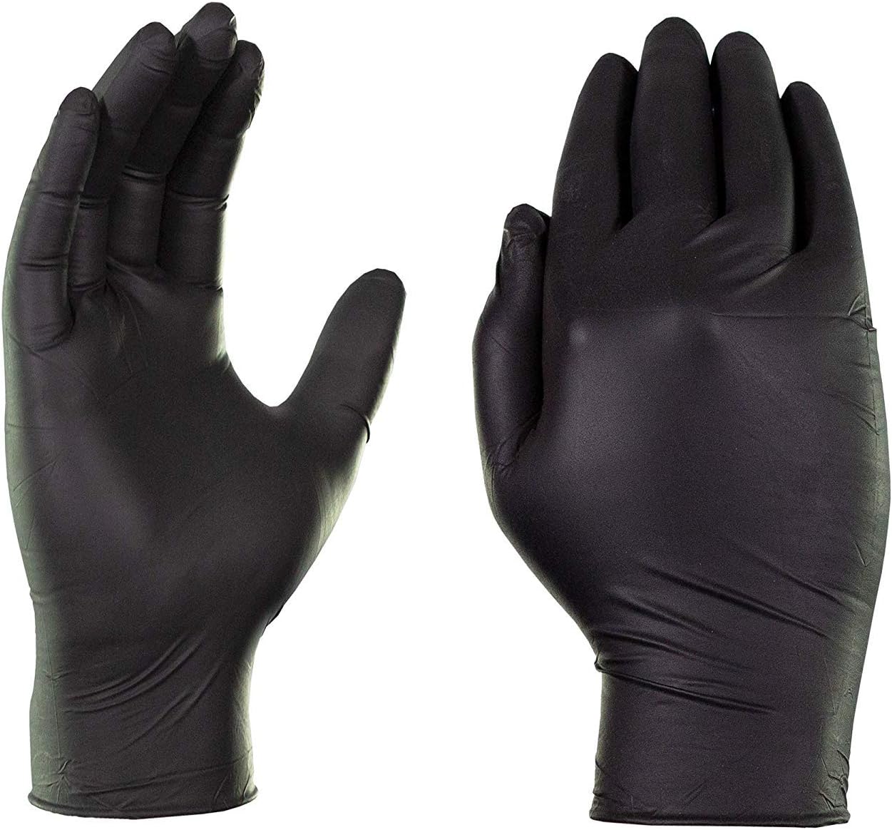 20 Disposable Gloves, Blue Powder Free Nitrile Latex Disposable Gloves - Work Garage Examination (L)