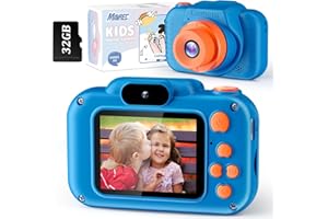 MAVREC Upgrade Kids Digital Camera Toys for Boys Girls Age 3-9, 50 Million Pixels, 1080P HD Selfie Video Cameras for Toddler with 32GB SD Card, Birthday Gifts for Boys Girls 3 4 5 6 7 8 9 Year Old (Blue)