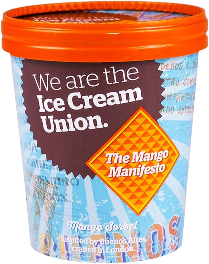 Ice Cream Union Mango Sorbet, 500ml (Frozen) Amazon.co.uk Grocery