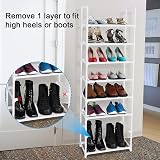 esonstyle 8 Tier Shoe Rack Tall Narrow 16-20 Pairs Space Saver Organiser view 6