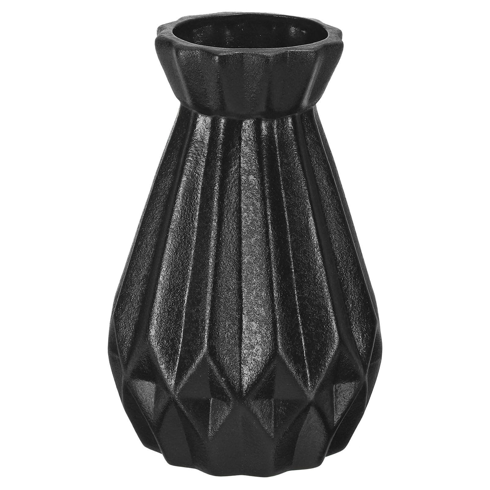 PATIKIL Flower Vase, Ceramic Vases for Flowers Minimalist Floral Vases Flower Arrangement Table Centerpieces for Home Room Decor, Black