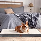 EHEYCIGA Orthopedic Extra Large Dog Bed 104x68x9cm White Removable Cover view 8
