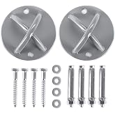 Faswin 2 Pack Wall Mount Bracket for Suspension Straps, Ceiling Anchor Mount for Rings, Body Weight Strength Training Systems, Yoga Swings, Boxing Equipment