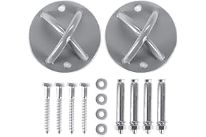 Faswin 2 Pack Wall Mount for Suspension Straps, Ceiling Anchor for Yoga Swing, Resistance Trainer, Gymnastic Rings, Boxing Eq
