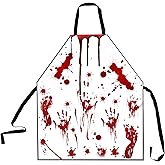 LQYAINI Spooky Blood-Splattered Halloween Apron – Multi-Use for Costume Decoration or Kitchen, Horror Props for Unisex