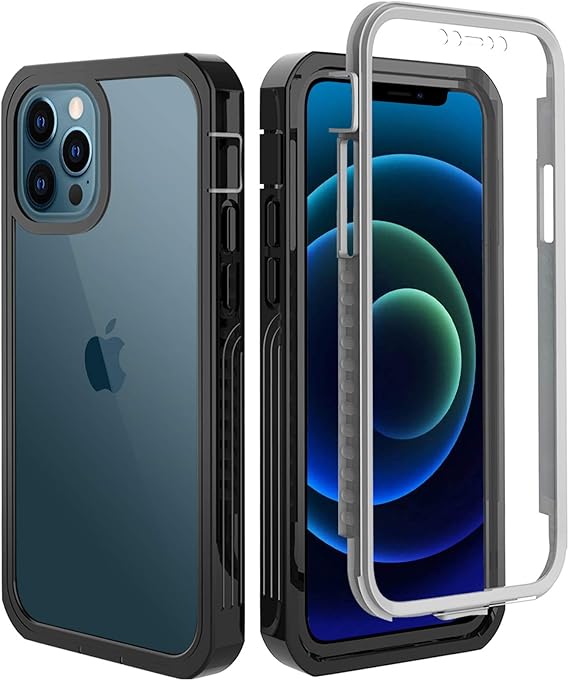 BESINPO Cover per iPhone 12 PRO Max Custodia 6.7 Pollici, 360 Gradi con