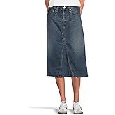 Levi's Womens Hr A-line Deconstructed Midi Skirt