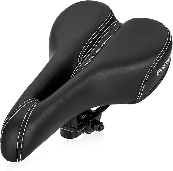 EVEREST FITNESS comfy cycling saddle for men made from soft synthetic