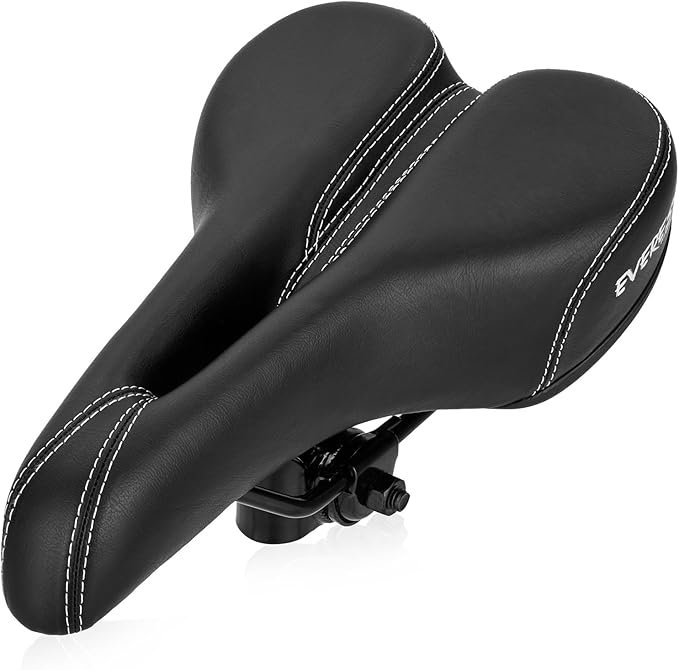 EVEREST FITNESS comfy cycling saddle for men made from soft synthetic