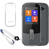 ANFIER W09 AI Translation Device Real Time, Language Translator Device in 144 Languages &amp; Accents with Photo/Text Translate, Offline Two-Way Traductor, Spanish Translating Devices for Business Grey