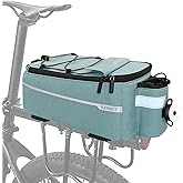 RAYMACE Bike Rear Rack Bag with Tail Light, Bike Truck Cooler Bag for Warm or Cold Items