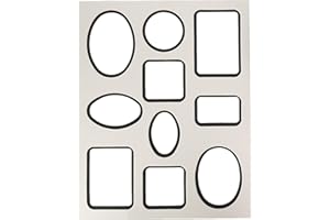 Callen White W/Black Photo Mat 11"X14" Double W/Multiple Openings