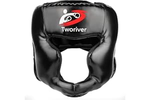 SANJOIN Boxing Headgear 1 Pack, Adjustable Boxing Head Gear Helmet for Adult Men & Kids, Closed-Type Safe, for MMA Sparring, Muay Thai, Kickboxing Training Gear, Strong Grip