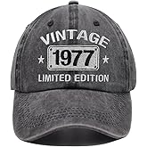 Vintage 1984 1983 1982 1981 1980 1979 1978 1977 1976 1975 Limited Edition Adjustable Embroidered Baseball Cap
