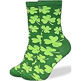 WHOTAY St Patrick's Day Socks for Women Men Good Luck Crew Sock Adult Youth Irish Gifts Green Apparel