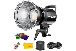 Godox SL-60W SL60W Daylight Led Video Light, 5600K Bright Studio Led Light, CRI95+Qa>90,Wirelessly Adjust Brightness,Bowens Mount LED Continuous Light for Video Recording Wedding Outdoor Photography