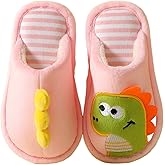 AIMAOMI Toddler Kids Slippers Girls Boys House Shoes Winter Slipper Plush Warm Soft with Cute Cartoon Design Indoor Shoes