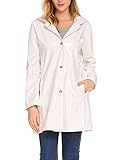 ELESOL Women Waterproof Raincoat Hooded Lightweight