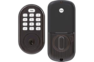 Yale Assure Lock - Keypad Door Lock in Bronze, Keypad with Key