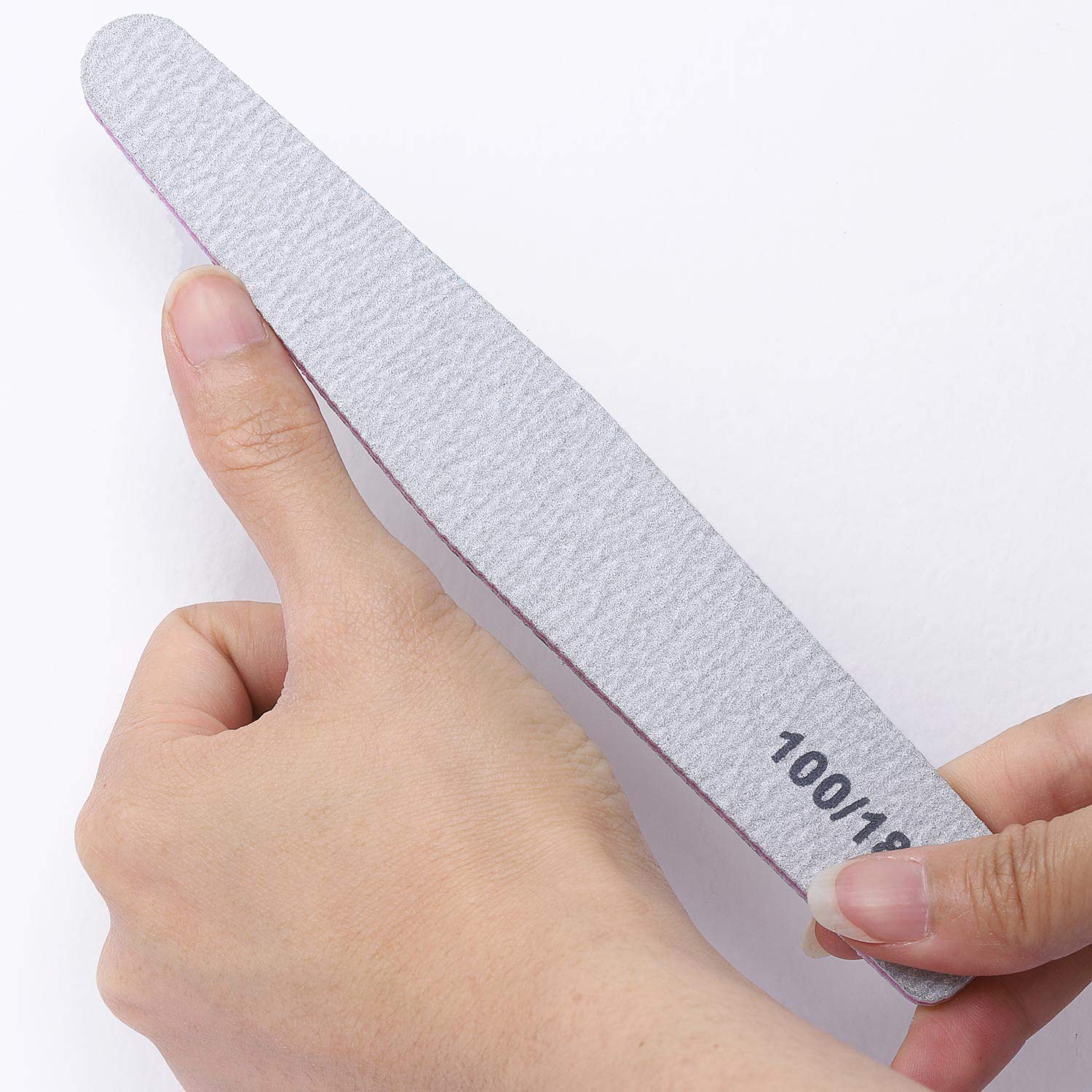 25 Pcs Emery Boards for Nails 100/180 Nail Files Bulk Finger Nail File Boards Heavy Duty Nail Buffers : Beauty