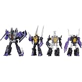 Transformers Takara Tomy Dramatic Capture Decepticons Action Figure Set | Skywarp Plus 3 Insecticons, Shrapnel, Bombshell). Includes 4 Figures and Accessories. Ages 15 Plus