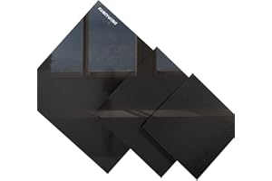 FANCYWING 240X240MMX1.0MM 1.5MM 2.0MM 2.5MM 3.0MM 3.5MM 4.0MM 5.0MM 6.0MM Carbon Fiber Sheet 100% 3K Carbon Fiber Laminate Plate Plain Weave Panel Sheet 3.0MM Thickness(Glossy Surface)