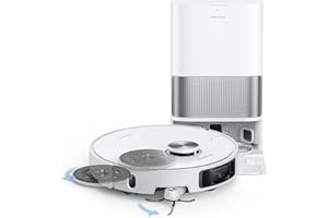 DREAME L40s Ultra Robot Vacuum and Mop, 19,000Pa Suction, Auto-Empty, Mop Self-Cleaning, 100% Detangling DuoBrush, Extending Mops and Side Brush, 1.57in Obstacle Clearing, App & Voice Control (White)