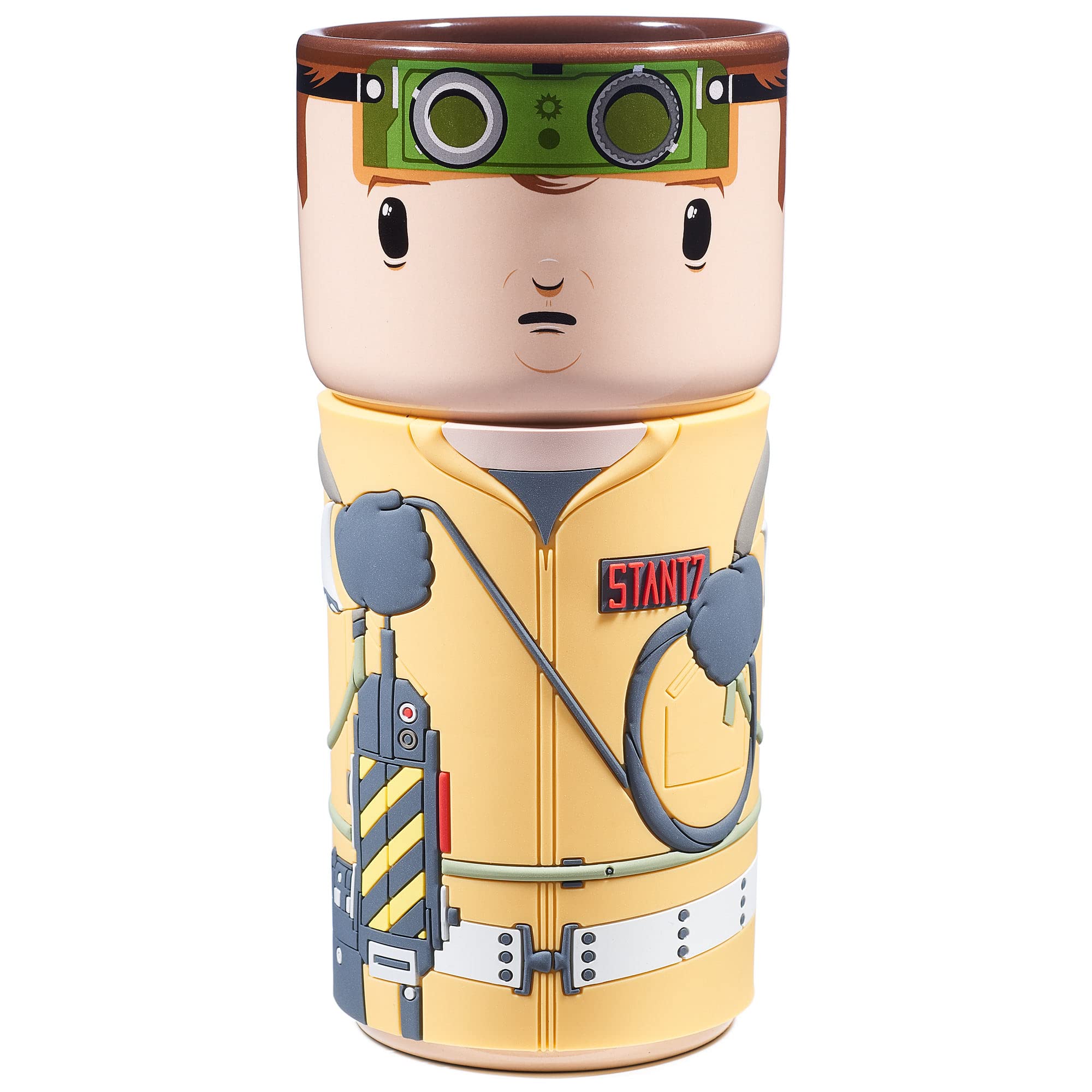 CosCups by Numskull Ghostbusters Ray Stantz Ceramic Mug Gift with Rubber Sleeve 400ml - Official Ghostbusters Merchandise